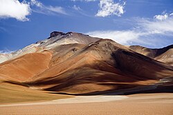 Paisaje del Altiplano boliviano a 4340 metros sobre el nivel del mar