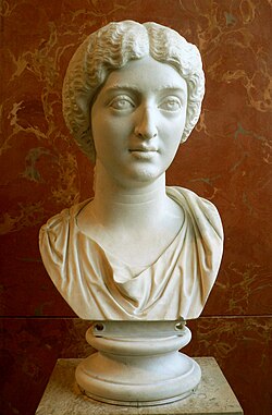 Busto de Faustina la Menor en el Museo del Louvre