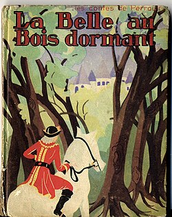 Ilustración clásica inspirada en La bella durmiente del bosque