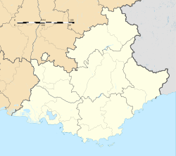 Mapa de localización de Antibes en Provenza-Alpes-Costa Azul