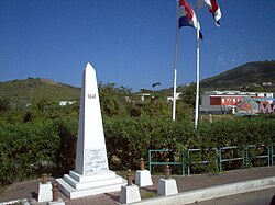 Obelisco de la Frontera, marca los límites entre la parte francesa y neerlandesa