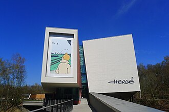 Fachada del Museo Hergé