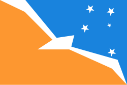 Bandera oficial de la provincia de Tierra del Fuego, Antártida e Islas del Atlántico Sur