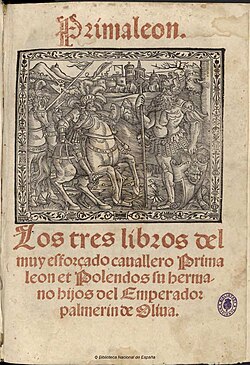 Portada y detalles históricos de la edición de Primaleón de 1534