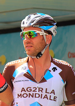 Rinaldo Nocentini durante una competición ciclista