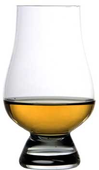 La copa Glencairn, introducida en 2002, utilizada en destilerías de Irlanda y Escocia.