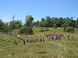 Encuentro de la Rainbow Family en Costa Rica en 2004.