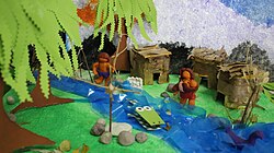 Maqueta artística titulada Atardecer en El Impenetrable