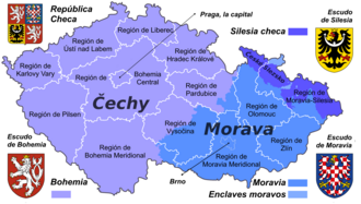 Comparativa de tierras checas históricas y actuales