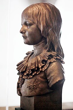 Busto del delfín Luis Carlos de Francia por Louis Pierre Deseine