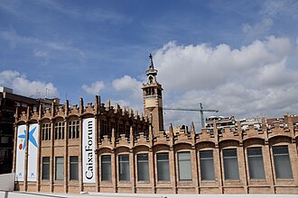 Vista general del edificio de CaixaForum Barcelona