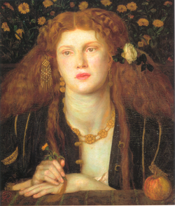 Bocca Baciata de 1859 con Fanny Cornforth como modelo.