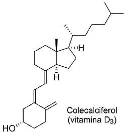 Esquema de identificadores y número CAS de la vitamina D.