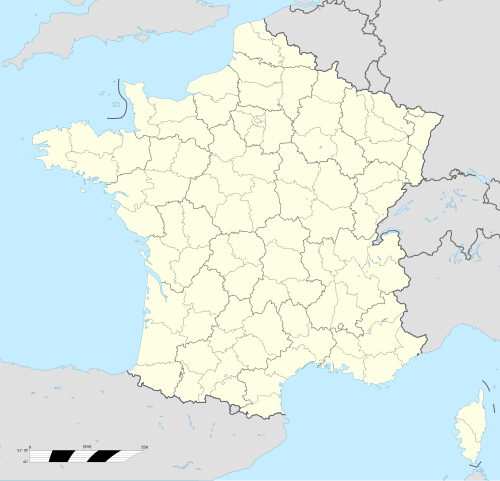 Mapa de ubicación de Francia en Europa