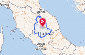 Mapa físico de Umbría