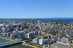 Vista panorámica de la ciudad de Niigata