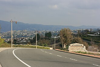 Vista general y panorámica de Anaheim