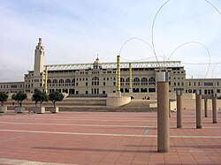 Vista del Estadio Olímpico Lluís Companys en Barcelona.
