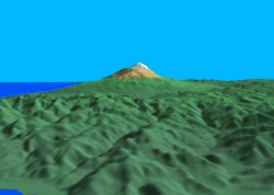 Representación en 3D del Etna