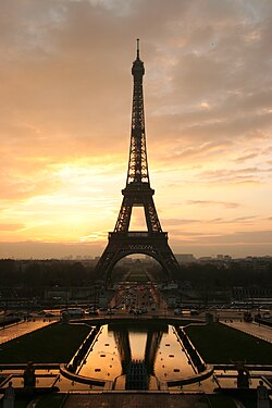 Vista actual de la torre Eiffel