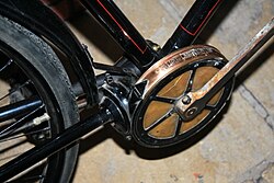Antigua bicicleta con eje de transmisión