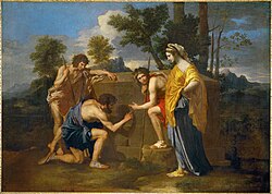 Et in Arcadia ego o Los pastores de Arcadia pintado por Poussin
