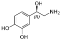 Estructura química final de la norepinefrina