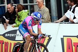 Damiano Cunego en el prólogo del Tour de Romandía 2011
