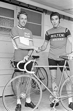 Joop Zoetemelk y Eddy Merckx