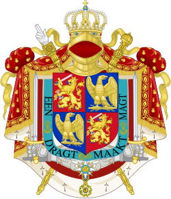 Escudo de armas del Reino de Holanda diseñado en 1806