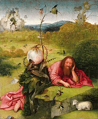 San Juan Bautista en meditación de El Bosco