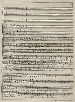 Primera edición de la ópera Tamerlano de Händel en Londres, 1719