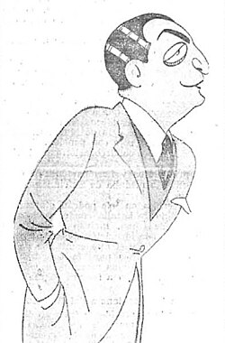 Caricatura de Luis Jiménez de Asúa publicada en El Imparcial en 1925