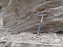 Arcillolita con estratificación fina en el Lago Glaciar Missoula, Montana