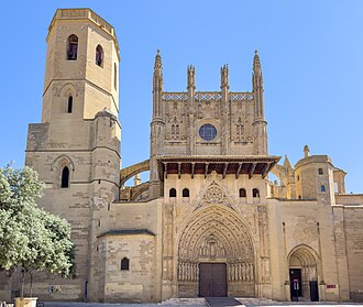 Vista general y emplazamiento de la Catedral de Huesca