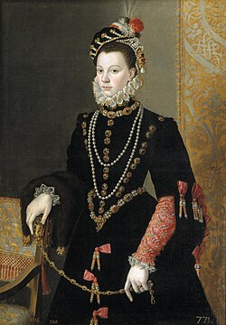 Retrato de Isabel de Valois por Sofonisba Anguissola en el Museo del Prado