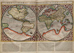 Planisferio de Rumold Mercator