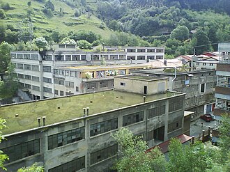 Edificios industriales del barrio de Txonta