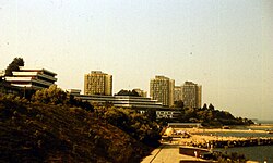 Vista de la zona turística en 1988