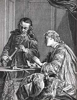 Grabado de Etienne Fessard basado en la obra de Chardin