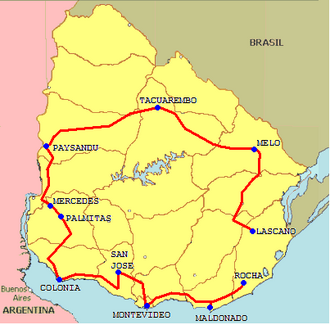 Tabla de detalles de la Vuelta Ciclista del Uruguay 2001