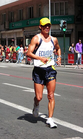 Jefferson Pérez durante su última competencia en Murcia