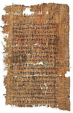 Manuscrito antiguo relacionado con el apócrifo Evangelio de Tomás
