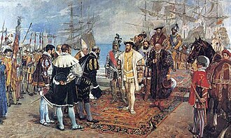 Desembarco de Francisco I en el puerto de Valencia