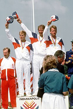 Ceremonia de premiación en los Juegos Panamericanos.