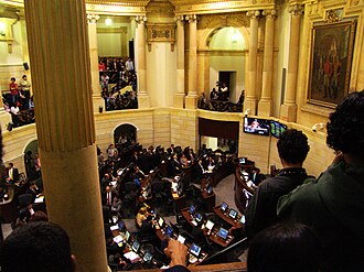 Salón de sesiones del Senado de la República