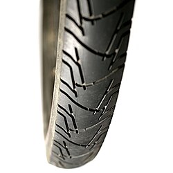 Neumático de bicicleta clásico.