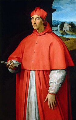 Retrato del cardenal Alejandro Farnesio por Rafael