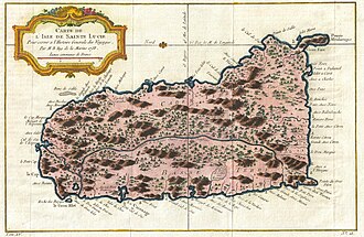 Mapa histórico de Santa Lucía en 1758