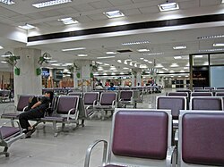 Interior del Aeropuerto Internacional de Chennai.